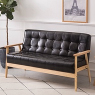 JILAIYAO | Modern Simple Small Apartment Rent Velvet Leather Sofa 2 Seater