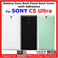 Battery Door Back Cover with Adhesive Compatible For SONY Xperia C5 Xperia C5 Ultra E5553 E5506