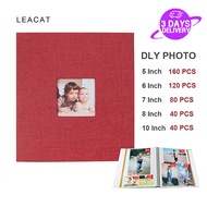 Leacat  3R 4R 5R 6R 10inch Photo album film diy retro self-adhesive album book album gambar photoboo