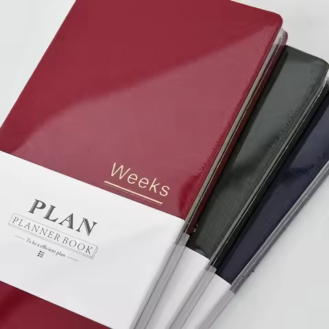 Weeks Weekly Plan Book Self-Filled Date Grid Efficiency Manual Handbook Schedule Book Self-disciplin