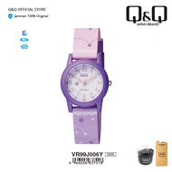 Q&Q QnQ QQ Original Jam Tangan Arloji Analog Anak Rubber Band Karet - VR99 VR99J Water Resist 10 BAR