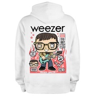 River Cuomo Hoodie Jacket - Weezer Hoodie Jumper Pullover & Zipper (Zipper) White Cotton Fleece Mate