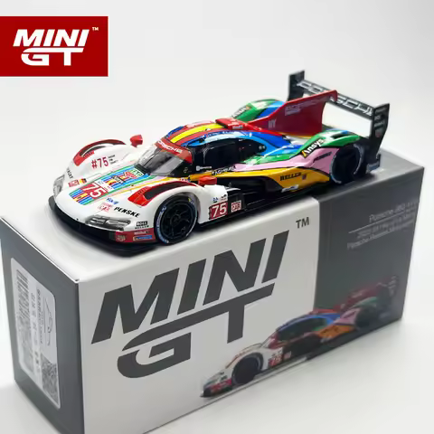 MINIGT 1:64 Porsche 963 #75 Porsche Penske Motorsport 2023 24 Hrs of Le Mans alloy Car Model 740