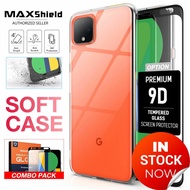 Maxshield Google Pixel 4A Pixel 5 Case Cover, Flex Gel Crystal Case