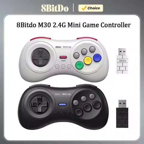 8Bitdo M30 2.4G Mini Gamepad Game Controller for Sega Genesis Mini and Mega Drive Mini Game Console 