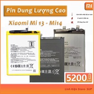 Pin Xiaomi dung lượng cao Mi11 / Mi12 / Mi13 / Mi14 / Mi13 Pro / Mi14 Pro 5200mah 5100mah thay thế