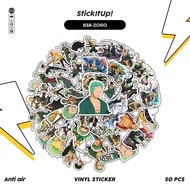 HP 100 Pcs Sticker Pack One Piece Roronoa Zoro Cute Aesthetic Vinyl Waterproof for Freebies Sticker 