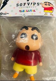 特價全新日版蠟筆小新 原色 紅透 Sof vips sofvipseleotrle toys sofubi sofvi vinyl 搪膠膠品大膠軟膠 kaljo