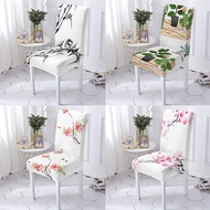 Plant Style Cover For Dining Chairs Stretch Chair Covers For Kitchen Chairs Flowers Painting Printing Gamer Home Chair Covers