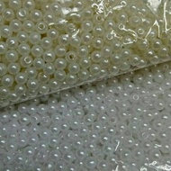 1/ 2 pounds or 225 grams 4mm white semi-Japanese pearls and Broken White