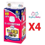 一級幫 - 日本成人紙尿褲 M-L碼18片x4包 (腰圍60-95cm)(平行進口)