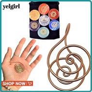 AGLYELGIRL Copper Palm Ring, Jewelry Accessories Handmade Spiral Palm Ring,  Adjustable Reiki Energy