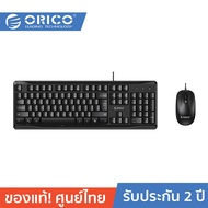 ORICO-OTT KM01 Wireless Wired Keyboard and Mouse Protable Mini Slim for Computer Laptop Black โอริโก