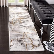Safavieh Craft Collection CFT877F Area Rug, 2' 3" x 8', Grey/Gold