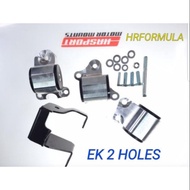 - HASPORT Honda EK EJ replacement billet mount D15 D16 B16 B18 B20 Silver 2 & 3 Holes engine mountin