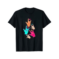 Womens I Love You Hand Heart ASL Sign Language T-Shirt H2X9