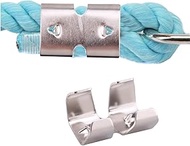 YES Time Double Rope Clamps Fits 0.31-inch(8mm) to 0.47-inch(12mm) Braided Ropes Pack of 20
