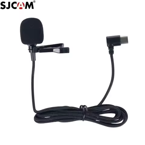New Original SJCAM Series Accessories External Microphone with Clip Type C for SJ9/SJ8 Pro/Plus/ C20