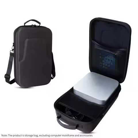 Hard EVA Host Storage Bag for Apple Mac Studio Computer Host Protect Box M3 Ultra M4 Max Portable Ba
