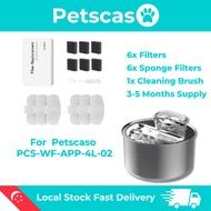 Smart Pet Water Fountain Filters - Activated Carbon Filter Compatible with Petscaso PCS-WF-APP-4L-02