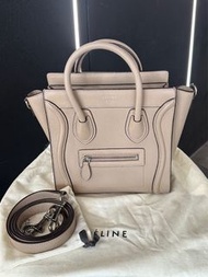 Celine luggage nano 奶茶色 囧包 小號 肩背包 側背包 舊logo CÉLINE 賽琳 #心意最重要
