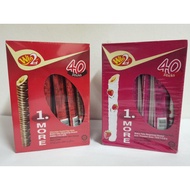 WIN 2 BISKUT TELUR BERGULUNG DISALUTI KRIM STRAWBERRY / CHOCOLATE / 10 g X 40 STICKS