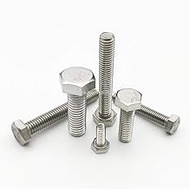 JWJY 10pcs M3 M4 M5 M6 M8 A2-70 304 Stainless Steel Metric Thread External Outside Hex Hexagon Head Cap Screw Bolt L=6-65mm (Length : 18mm, Thread Diameter : M6)