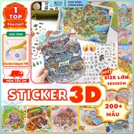 Sticker 3D game MiniScape 3D quiet game - stress relief, DIY handmade For Students, Offices and as a