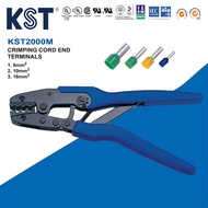 KST คีมย้ำหางปลาคอร์ดเอ็น 0.5mm²-50mm² มี 4รุ่น KST2000LMNP