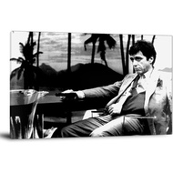 ZQXSSFM Al Pacino Scarface Poster Decorative Painting Canvas Wall Art Living Room Posters Bedroom Pa