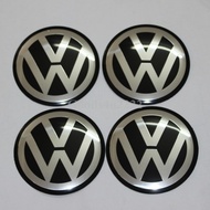 4PCS Car Wheel Center Hub Cap Sticker 60MM  VW Wheel Center Cap Sticker Emblem Badge--&* CNVX