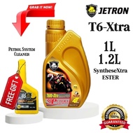 M24-G. JETRON *T6* 1L/1.2L Ester "SyntheseXtra" 10W40 15W50 .4T Motorcycle Engine oil, Minyak Pelinc
