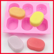 Medium Hotel Soap Mold, Biscuit, and Cake Shape 6 Holes OVAL size 6.5 x 4.5 x 2.2 cm