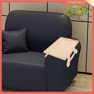 [Lovoski2] Rectangle , Couch Arm Tray Table Armrest Table Sofa Arm Table Platter for Fruit Snacks Ph