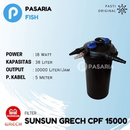 SUNSUN GRECH CPF15000/External Filter CPF 15000 10000 Liter/ Jam UV 18W Canister/Chamber