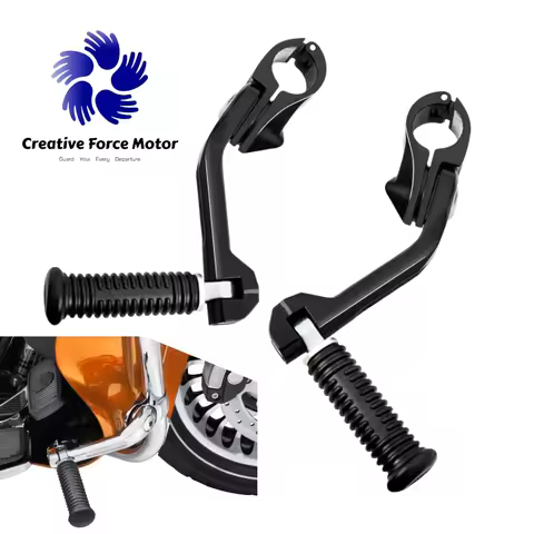 1 1/4" Highway Footrest Motorcycle Engine Guard Long Footpeg For Harley Davidson Fat Bob 114 Low Rid