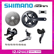 Shimano SORA R3000 Groupset 2x9s R3000 Crankset RS501 BB Shifter Front Rear Derailleur Cassette Chai