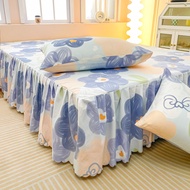 Alls Wonderland Floral Elastic Bedsheet Deep Pockets Bed Skirt Princess Lace Bedskirt Height 40cm Si