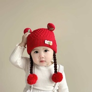 kopiah budak tengkolok budak kopiah baby Topi bayi musim luruh dan musim sejuk, pelindung telinga, b