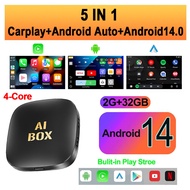2025 Android 14 Carplay Ai Box 4/8-Core Wireless Carplay Android Auto Support Car Intelligence Syste