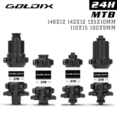 GOLDIX M370 24H BOOST MTB Hub Sealed Bearing Straight Pull 6-bolt Disc Brake 36T Ratchet Compatible 