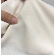 E454 - Cream-colored Han Chau Silk Fabric (0.8m x 1.5m), 4-way stretch