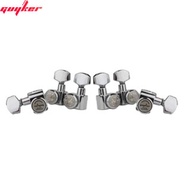 {DOLYUE} GUYKER 6R/6L Heads 1:18 no screws Locking Tuning Key Pegs Tuners Chrome Guitar Accessories