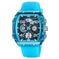 [Ready Stock] Skmei 2603 New Style Multifunctional Sports 50m Waterproof Dual Display LED Luminous A