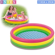 INTEX  Inflatable Swimming Pool For Children Kids Summer Pool Three Ring Inflatable Outdoor Pool INTEX 57412