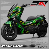 Decal Sticker Custoom Full Body NMAX Lama 2016-2019 Decal Variasi Motor NMAX Lama ARMY SDA.11