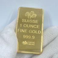 Swiss Gold Bar 1 oz Commemorative Coin, Unique Gold Coin, Foreign Currency Collection, Goddess Motif