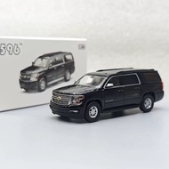 1:64 596 2020 Black Suburban Full Sized SUV Sports Model Diecast Collect Car BN