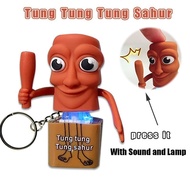 Tung Tung Tung Sahur Stress Relief Toys Tung Tung Sahur Keychain Toys with Sound and Lamp