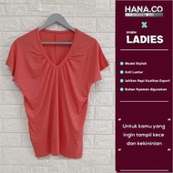 ATASAN WANITA KOREA | BAJU WANITA | KAOS WANITA | Orange